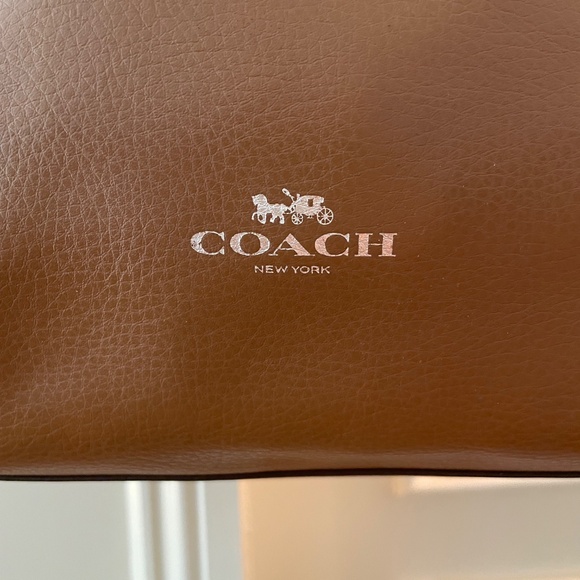 COACH Derby Tote Light Saddle Leather Shoulder Bag F59818 - Picture 3 of 9